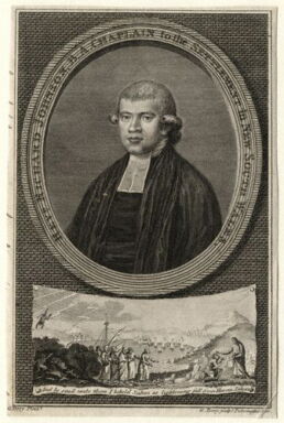 Rev Richard Johnson, c. 1787 Painted by G. Terry.